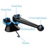 360 Rotatable 17mm Ball Joint Adhesive Base Phone Holder For Car Kitchen