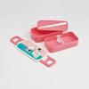 Skater Moomin Colorful Lunch Box, 600ml, Antibacterial, Two-Tier, Women's, Made in Japan, YZW3AG-A