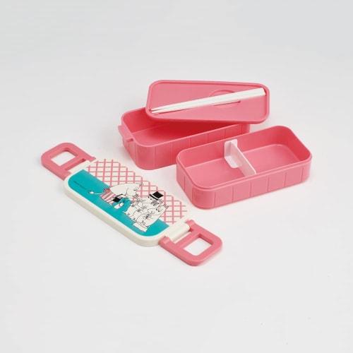 Skater Moomin Colorful Lunch Box, 600ml, Antibacterial, Two-Tier, Women's, Made In Japan, YZW3AG-A