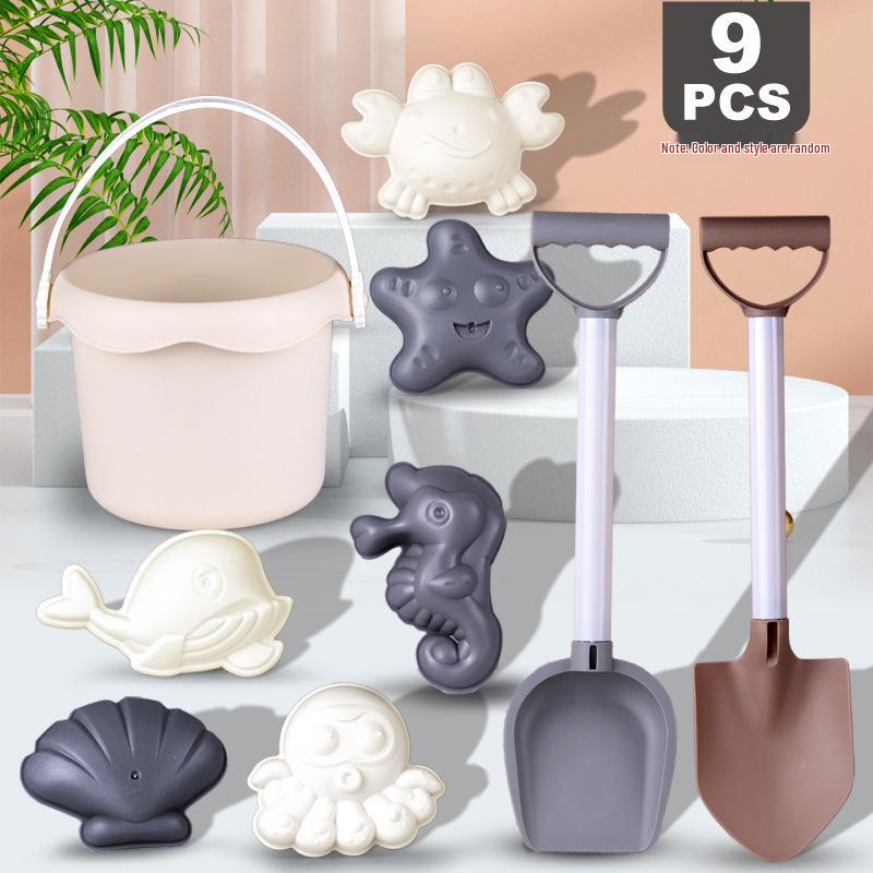 Children's Beach and Snow Play Set: Sand Tools, Shovel, and Beach Car
