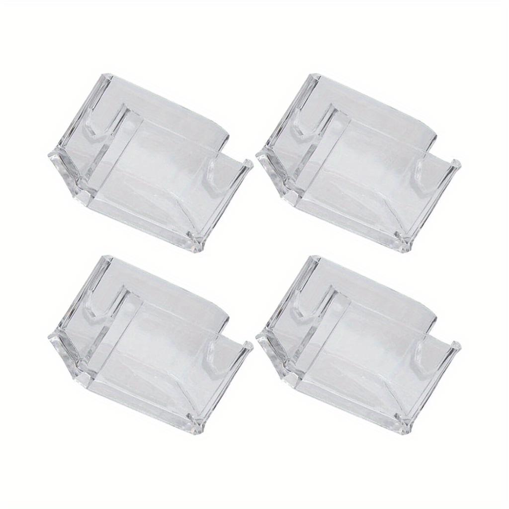 2 Pcs Clear Acrylic Storage Box, Multifunction Pen Holder, Countertop Business Card Rack