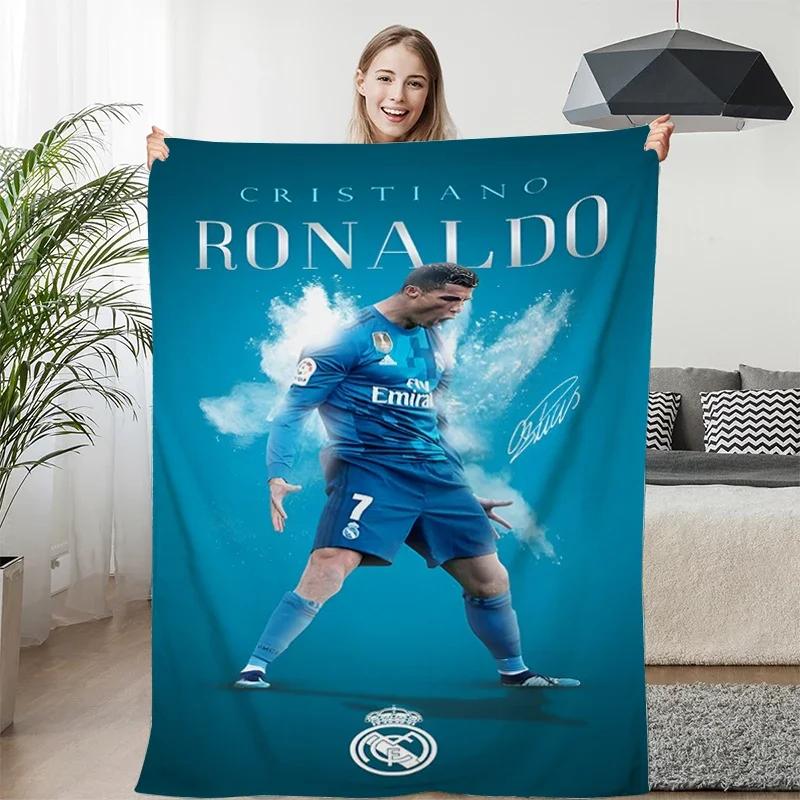 Fleece Blanket Sofa Winter Warm C-Cristiano Ronaldo Knee Bed Camping Flannel Fluffy Soft Blankets King Size Microfiber Bedding