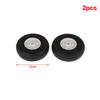 2Pcs High Elastic PU Rubber Wheel Diameter 1/1.25/1.5/1.75/2/2.25/2.5/2.75 Inch For RC Fixed-Wing Airplane Model DIY Tires