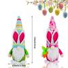 Easter Gnome Ornament: Faceless Bunny Doll with Long Hat for Desktop Decoration