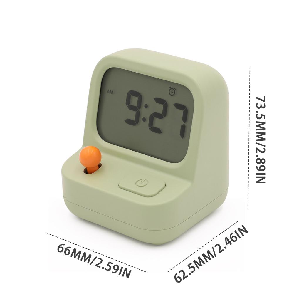 Cute Alarm Clocks Snooze Digital Clock Novelty Silent Table Clock Cartoon Shaped Alarm Clocks Silent Non Ticking Kids Desk Clock
