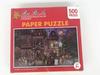 500-piece jigsaw puzzle: a challenging family game featuring vibrant art of landscapes, cities, animals, and holiday themes. Made on dust-free,