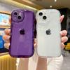 Applicable To IPhone15 Transparent Protective Case Apple 11 Wave Air Cushion Mobile Phone Case 14 Bubble Anti Fall 12 All Inclusive 16