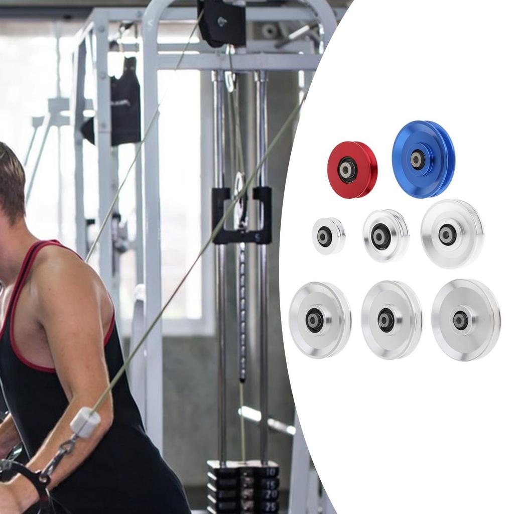 Replacement Fitness Bearing Pulley Wheel Universal Wear-resistant Lightweight