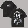 Naruto Manga Tee Vintage Washed Retro Anime Harajuku Streetwear Mens Graphic Clothes Top Itachi Uchiha Throne Vintage T-shirt