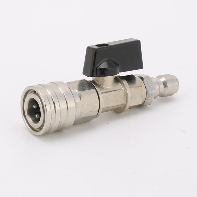 Hose Control Water Flows Switches 3/8 or 1/4inch Quick Connect Fittings High Pressure Washer Ball Valves Enduring