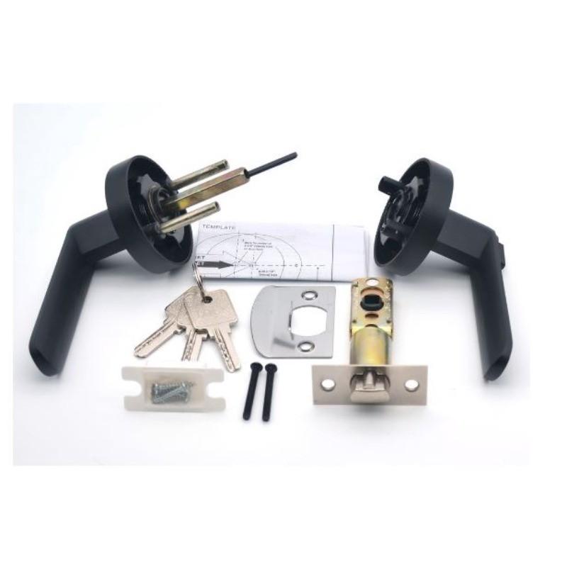 Anti-theft Door Lock Set Tubular Lever Cylindrical Door Lock Indoor Room Door Mechanical Lock