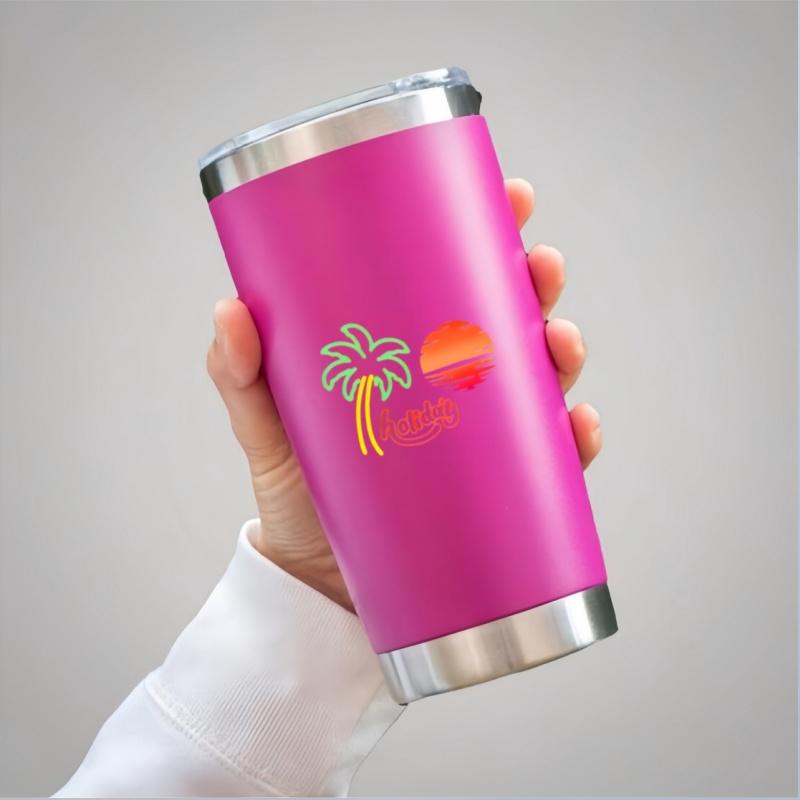 1 holiday logo car sticker, designed with vacation as the design concept, suitable for all car decoration accessories