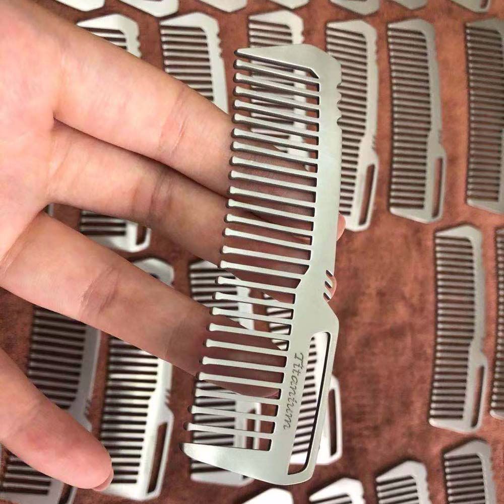 Super Light Pocket Titanium Camping Outdoor Tools EDC EDC Gear Combs Titanium Comb Hair Combs Comb