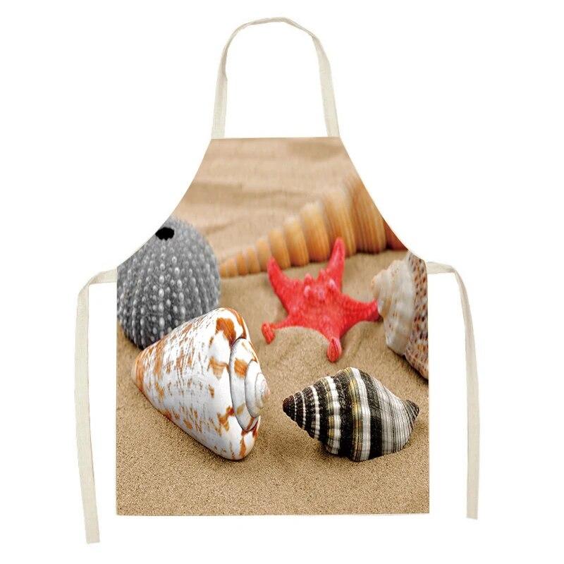 Home Decor Aprons Summer Hawaiian Seaside Baking Accessories Boho Cooking Accessories Kitchen Aprons
