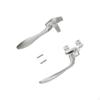 Aluminum Alloy Pane Handle, Stainless Steel Locking Casement Security Lock Black 38 Left