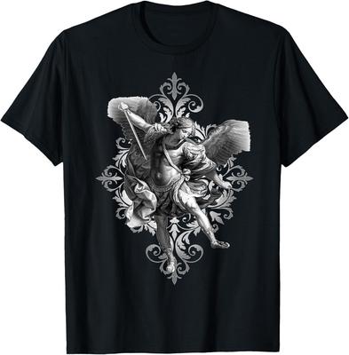 Neues limitiertes Erzengel Michael Schwert Rache T-Shirt Tops Tee