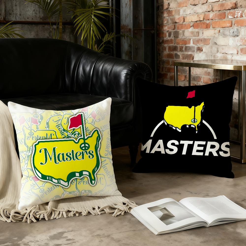 Cool Logo M-Masters Golf Cushion Cover Home Office Convenient Nordic Simplicity Hit With Zipper Cushion Cover