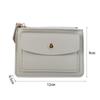 Multifunctional Leather Coin Purse Small Short Credit Card Holder Simple Zipper Short Wallet  Girls