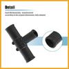 2 Pcs Black Plastic Tee, Quick Connect Heater Hose Connector for Toyota Land Cruiser 1992-2007, Sequoia 2001-2007, Sienna 2004-2007 - HVAC Heater