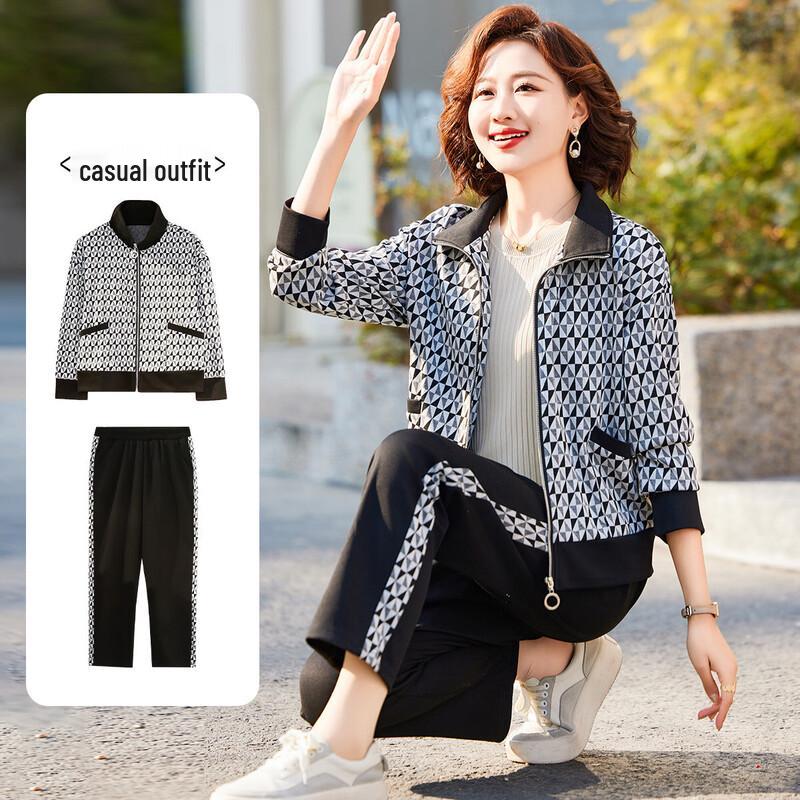 

BaoLianDuo Women s Plaid Tracksuit Set 4XL