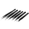6PCS Anti-Static ESD Tweezers Set - Anti-Magnetic for Electronics & Cake Decorating