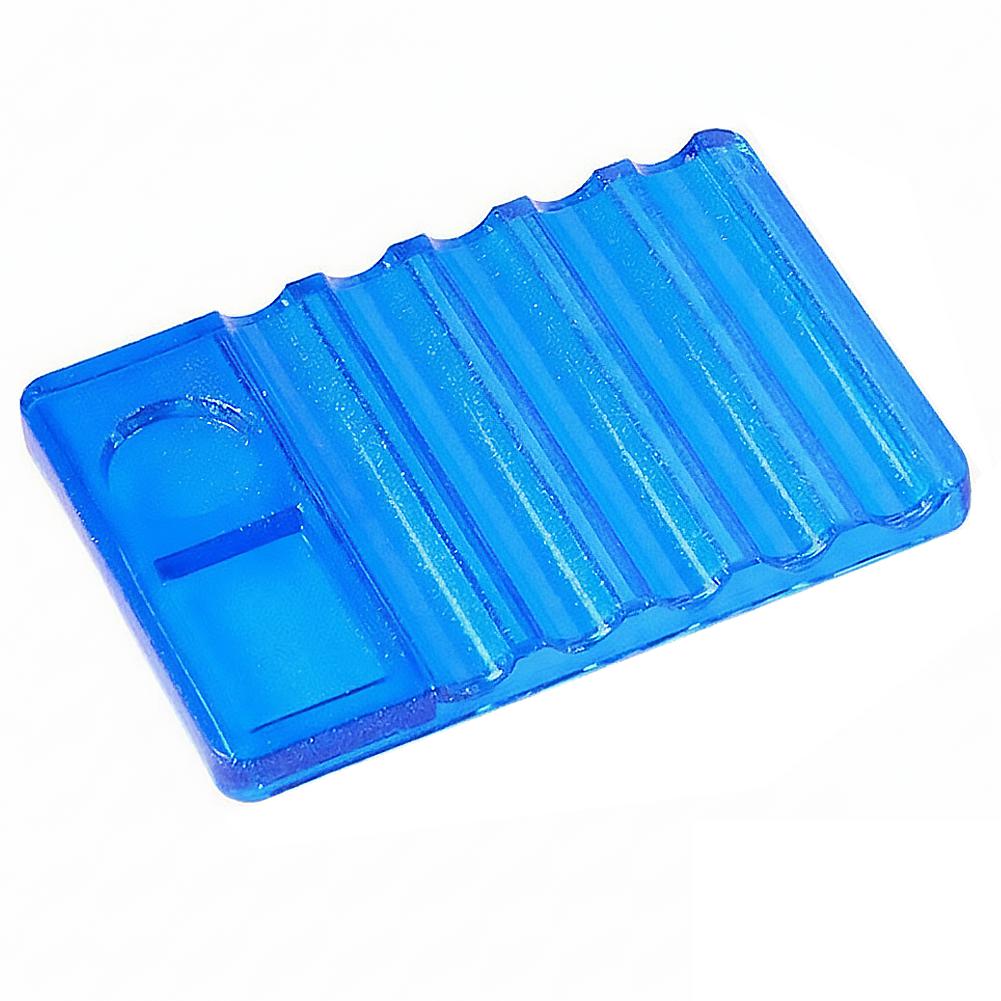Acrylic Nail Art Brush Holder 1pc 5-Compartment Stand With Mixing Palette Tool Organizer For UV Gel Pen Display Manicure
