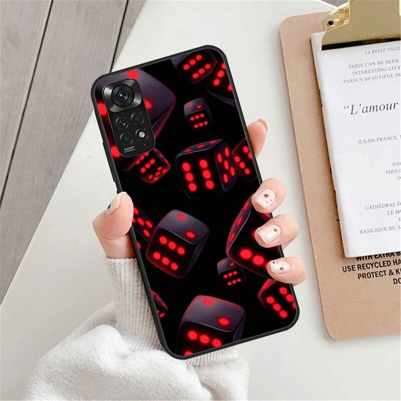 Arte dei Dadi Per Custodia Redmi Note 11 Pro Per Redmi Note 8 9 10 Pro 11S 10S 9S 8T 9A 10A 10C Custodia per Telefono