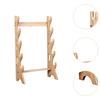 Sword Display Stand 5 Layer Flute Stand Stable Desktop Wood Sword Wall Hanger Sword Rack for Wakizashi Lightsaber Swords Flutes