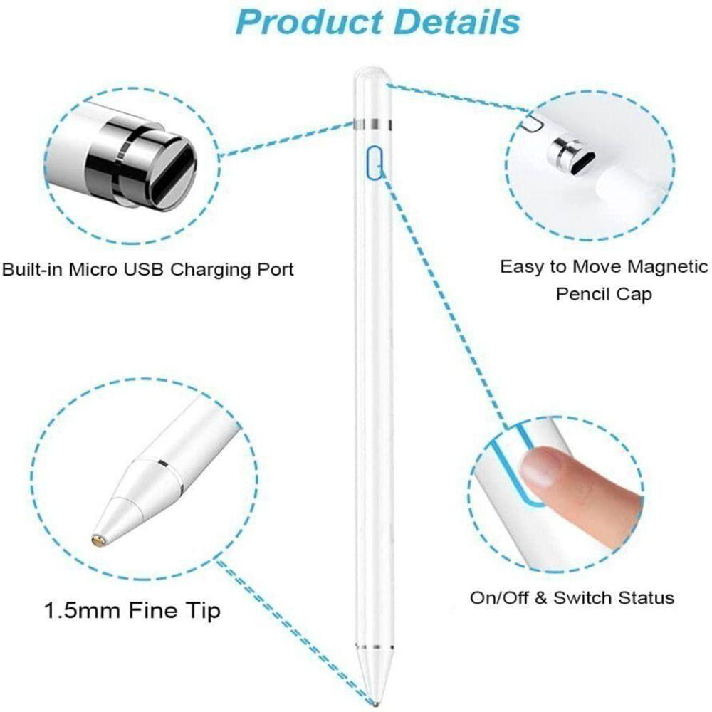 No Bluetooth Tablet Stylus Pen Long Battery Life Touch Screen Pencil  Tablet Screen