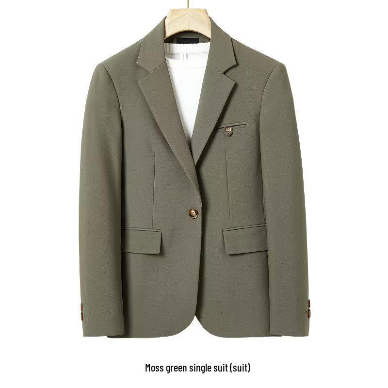Men's Spring & Summer Casual Suits: Korean Style Loose Fit High-End Jackets