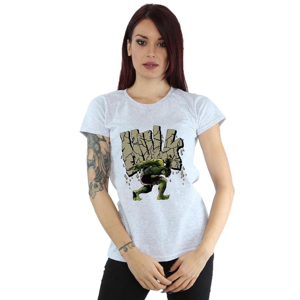 Marvel Womens/Ladies Hulk Rock Cotton T-Shirt