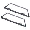 2Pcs Car License Plate Frames Carbon Fiber License Plate Frame Rustproof Universal for Automobiles
