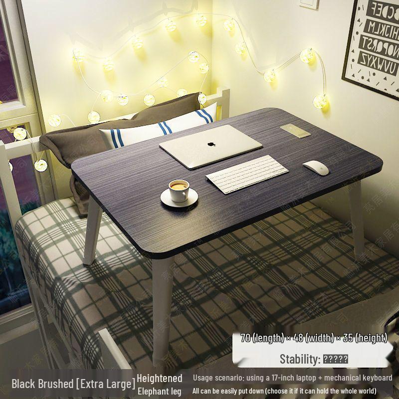 Folding Bedside Student Desk: Compact, Versatile Table for Bedroom or Dorm
