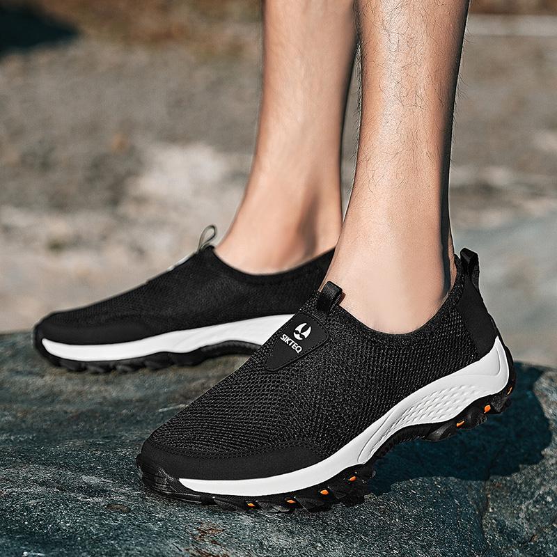 Men Shoes Breathable Classic Running Sneakers for Man Outdoor Light Comfortable Mesh Shoes Slip On Walking Shoes Tenis