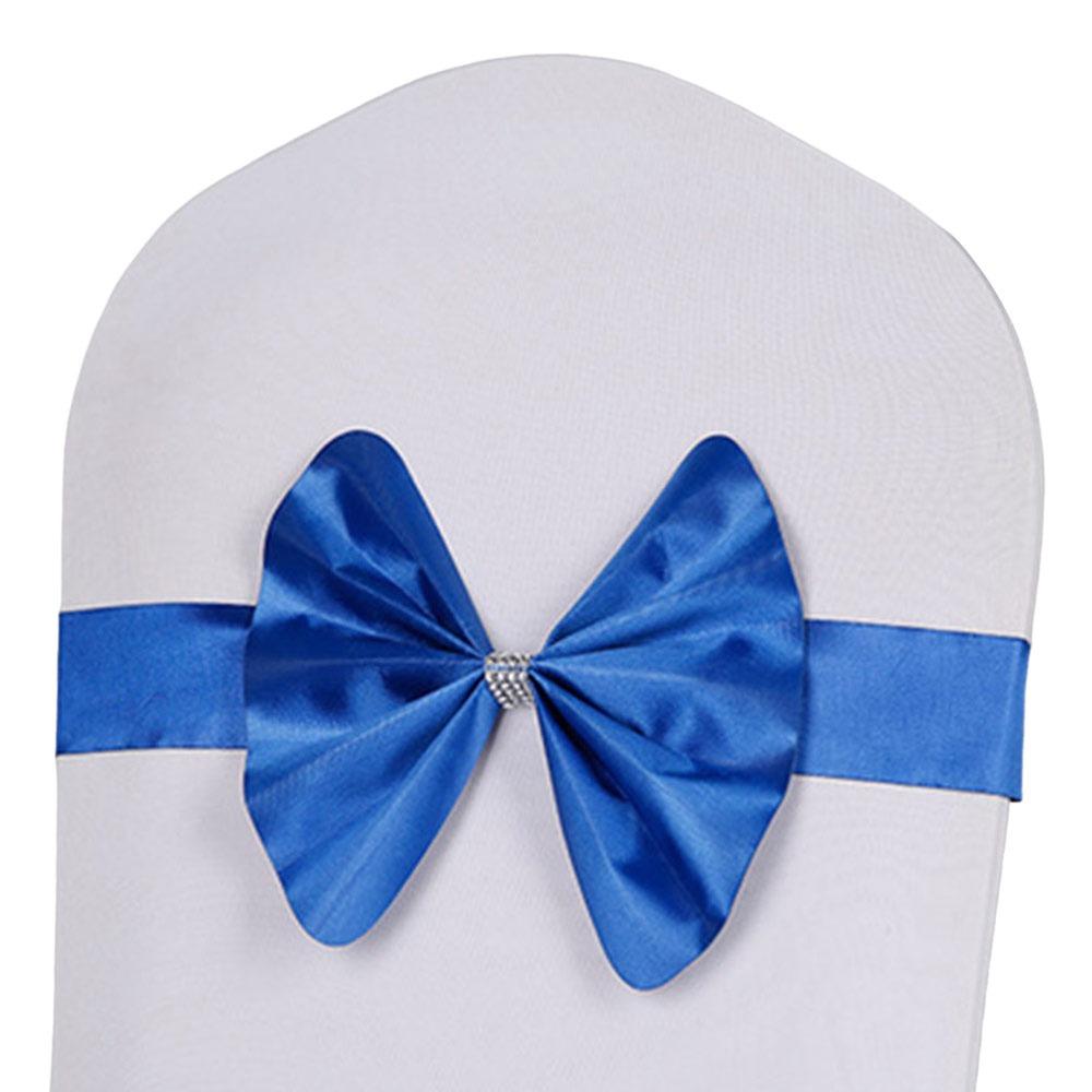 Soft Chair Sashes Band Wedding Chair Ribbon For Wedding Party Hotel Banquet Event Decoration