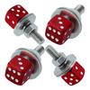 4Pcs Rust Resistant License Plate Screws Anti Loosening Frame Fastener Bolts  Vehicle Accessories