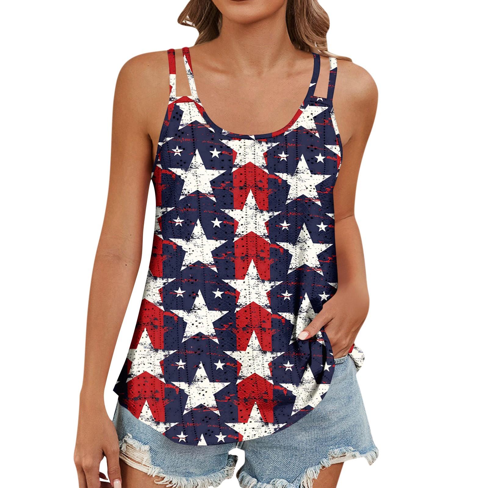 Женский модный повседневный жилет с градиентным цветным принтом и U-образным вырезом — фото 4