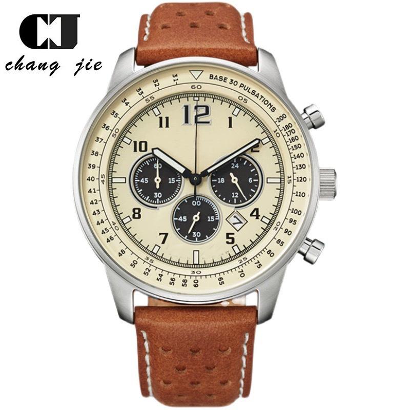 Belt with a personalized large dial, fashionable casual men s watch, men s quartz watch, multifunctional calendar watch