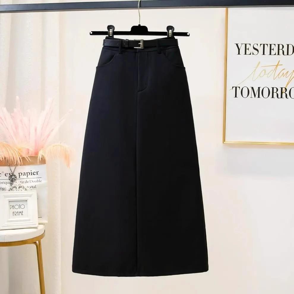 High Waist Slim Fit Pleated Skirt With Zipper For Streetwear And Casual Wear