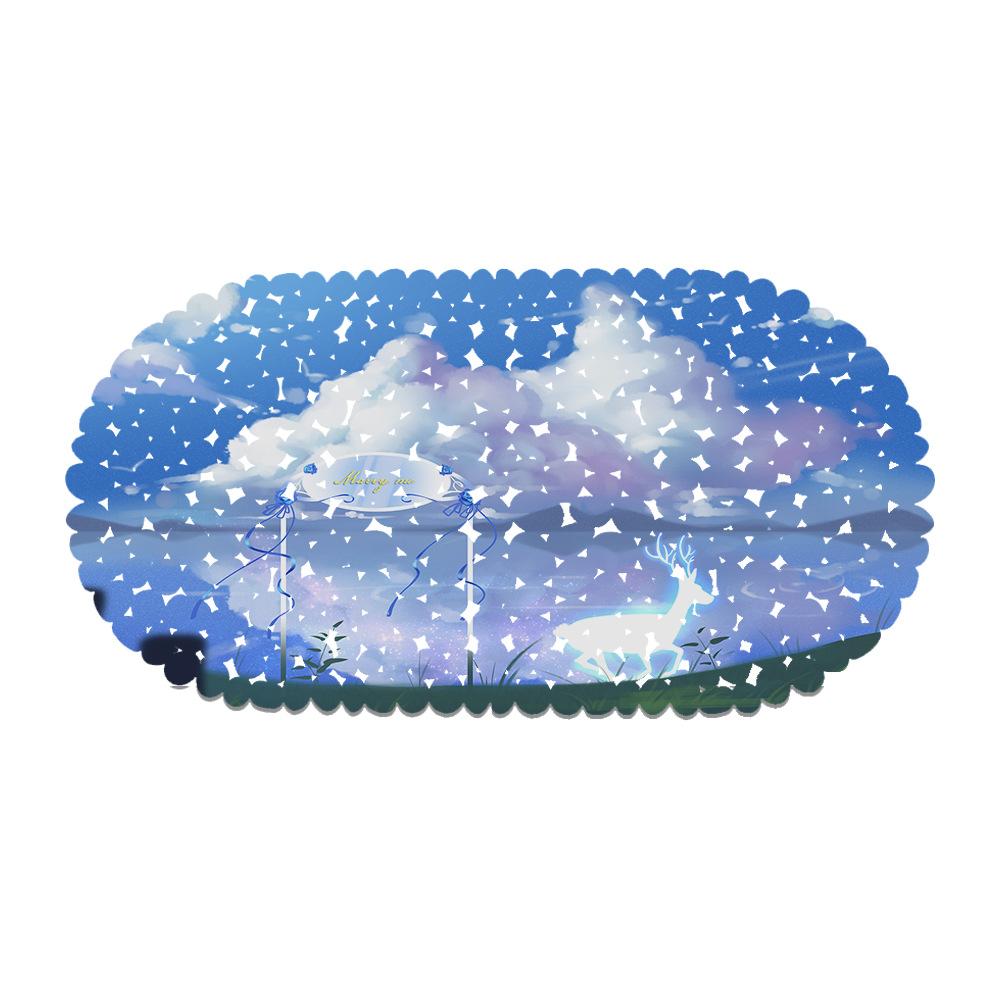 Light And Shadow Elk Picture Balcony Bathroom Mat Hydrophobic Non-Slip Door Mat Swimming Pool Public Places Non-Slip Floor Mat