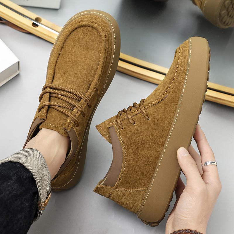 Fashion Men Casual Sneakers Summer Breathable Suede Loafers Classic Handmade Retro Shoe for Men 2024 New Fashion Comfortable Loafers