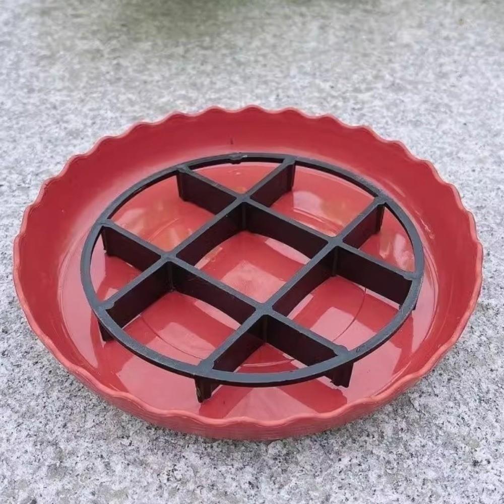 20PCS Anti Rot Root Flower Pot Tray Plastic Breathable Base Drainage Rack Stand Ventilation Round Mesh Pad Root Prevention Pad