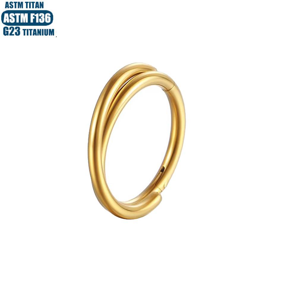 G23 Titan Nahtloser Crossover Septum & Tragus Nasenring Piercingschmuck