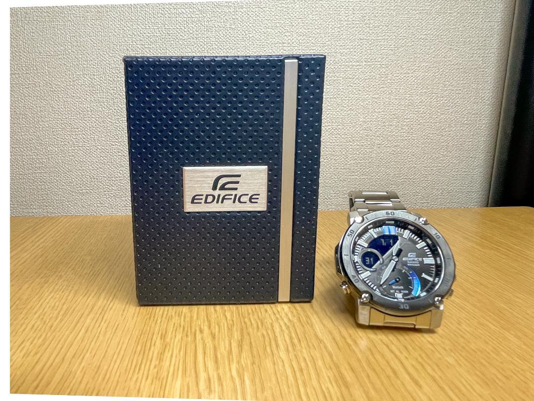 

[Б/У] Часы CASIO Edifice с коробкой и дополнительным ремешком