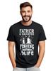 Father and Daughter Fishing Adventure - Funny T-Shirt Mens Womens Tees Top for Bonding Time! Unisex P