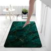 Nordic Marble Absorbent Bath Mat Bathroom Entryway Non-Slip Floor Rug Washable Square Design