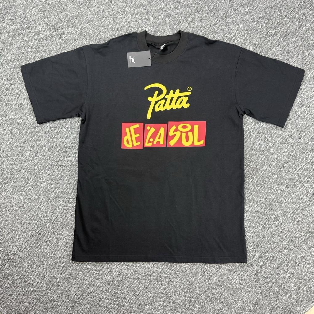 Amerikanische grenzüberschreitende trendige Marke PATTA Designgefühl Buchstabendruck Kurzarm-T-Shirt Herren- und Damen-Trendmarke Vielseitiges lockeres Oberteil