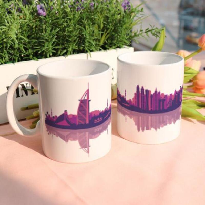 bh211-Design Mug 2p-Dubai, United Arab Emirates Travel