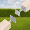 Post Support 80 X 80 Mm - Adjustable Height from 90 To 150 Mm - Galvanized Screw-in - KOTARBAU®