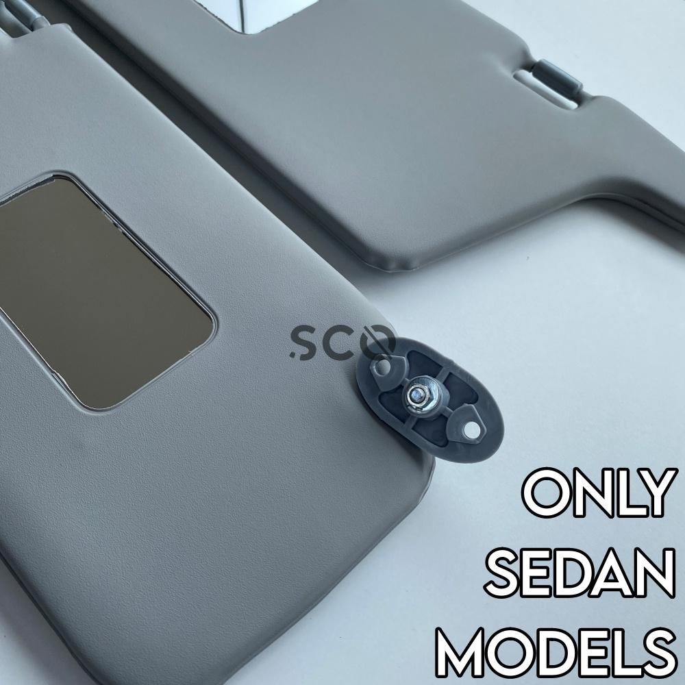 Osłona przeciwsłoneczna do Honda Civic 7 Lewa Prawa Sedan 2001-2002-2003-2004-2005 Szara 2 szt.